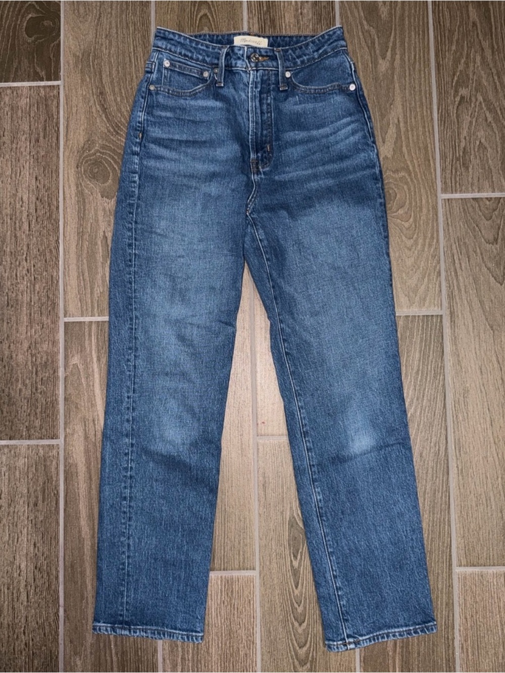 Madewell Curvy Perfect Vintage Straight leg Denim Jeans